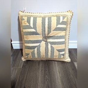 - Chateau Indoor Vintage Throw pillow. Velour on back. 19x19 inches.